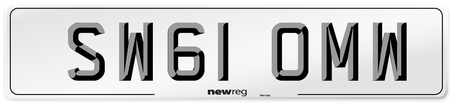 SW61 OMW Number Plate from New Reg